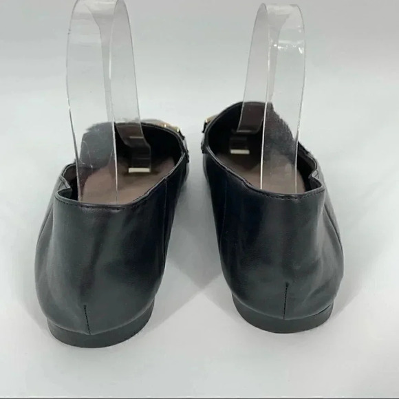 Jenn Ardor flats size 8 38.5 black faux leather horse bit convertible loafers - Picture 4 of 15